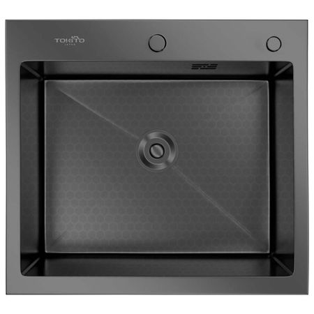 мойка врезная TOKITO 600х500х220мм графит кассель опора для стола прямоугольная 80х20 h715 10 мм графит 1 шт ks80x20 715 gr