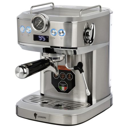 кофеварка эспрессо LEONORD LE-1753 Pro 1360Вт 20 бар серебристый