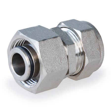 муфта евроконус STAHLMANN (F) 15х3/4 ВР Easy Fix с никелевым покрытием для гофрированных труб