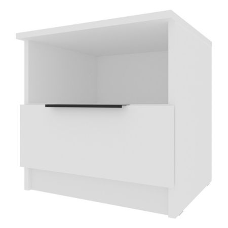 тумба 1 ящик Катрин 444x452x395мм ЛДСП белый шагрень