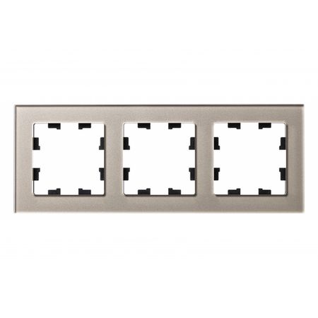 рамка 3 поста SCHNEIDER ELECTRIC Atlasdesign Nature стекло шампань подвеска maxijoy пудель 7 3см шампань стекло