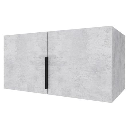 антресоль низкая 2 двери Катрин 450x900x509мм ЛДСП цемент светлый