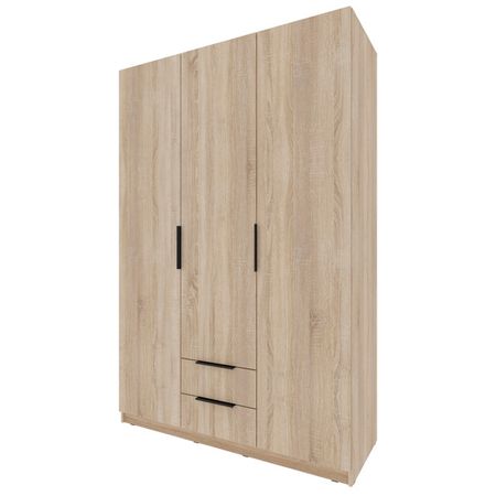 шкаф 3 двери 2 ящика Катрин 2000x1352x509мм ЛДСП дуб сонома