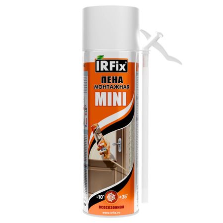 пена монтажная IRFIX Mini бытовая 500мл  всесезонная, арт. 10004