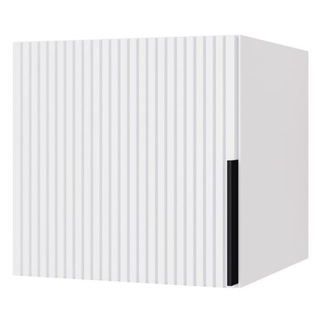 антресоль низкая 1 дверь Катрин 450х450х509мм МДФ/ЛДСП серый фактур/светло-серый шагрень