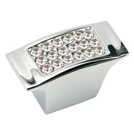 ручка-кнопка JET RZ401U.019CP с кристаллами хром