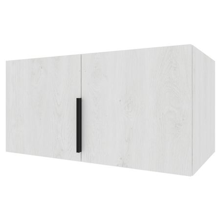 антресоль низкая 2 двери Катрин 450x900x509мм ЛДСП дуб харбор белый