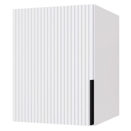 антресоль высокая 1 дверь Катрин 600х450х509мм МДФ/ЛДСП серый фактур/светло-серый шагрень