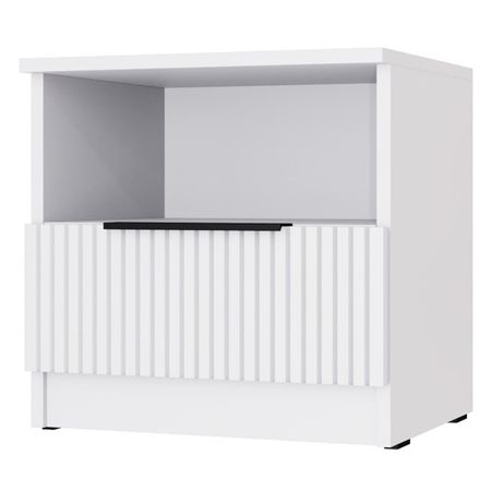 тумба 1 ящик Катрин 444х452х395мм МДФ/ЛДСП серый фактур/светло-серый шагрень