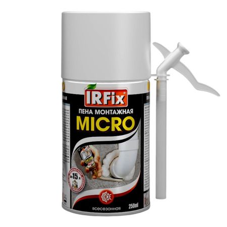 пена монтажная IRFIX Micro бытовая 250мл всесезонная арт. 10024