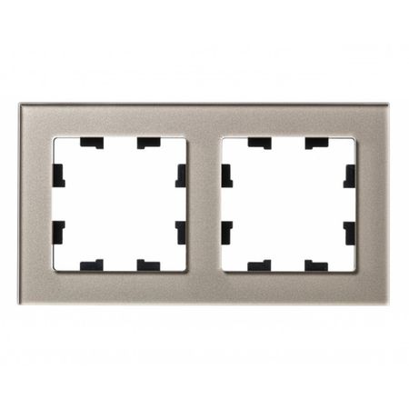 рамка 2 поста SCHNEIDER ELECTRIC Atlasdesign Nature стекло шампань подвеска maxijoy пудель 7 3см шампань стекло