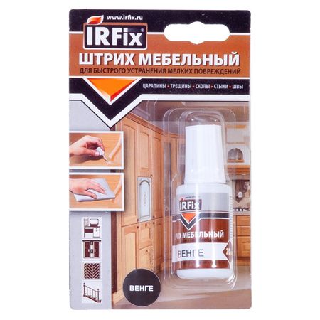 штрих мебельный IRFIX для реставрации 20мл венге, арт. 20277