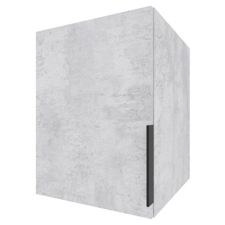 антресоль высокая 1 дверь Катрин 600x450x509мм ЛДСП цемент светлый