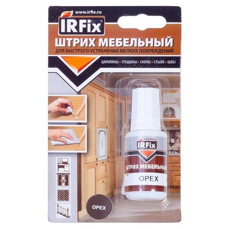 штрих мебельный IRFIX для реставрации 20мл орех, арт. 20276
