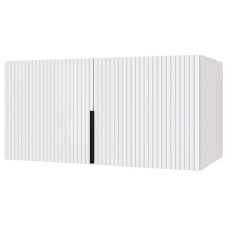 антресоль низкая 2 двери Катрин 450х900х509мм МДФ/ЛДСП серый фактур/светло-серый шагрень