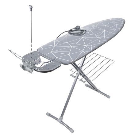 Доска гладильная Ника с линиями на сером 148х41х90 см доска гладильная nika 9 н9 122х40см перфорированный лист рукав полка для белья розетка в ассортимент