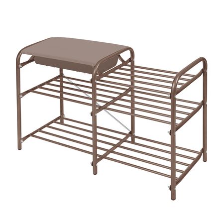 Этажерка Ника Люкс с ящиком коричневая 79х33х51 см