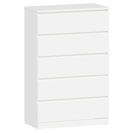 комод Варма 5 800х1230х400мм белый ЛДСП кровать варма сэнг 160 1760х2080х1000мм белый лдсп