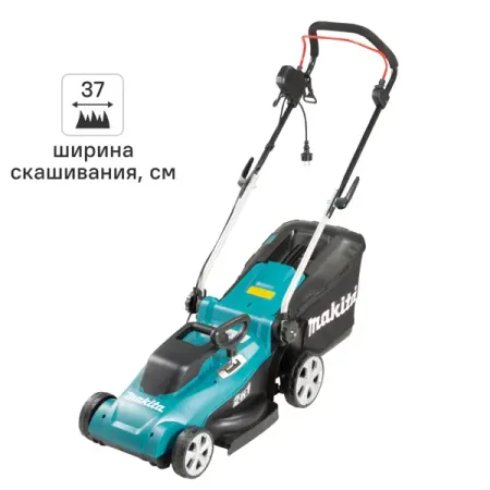 Газонокосилка электрическая Makita ELM3720 1400 Вт, 37 см бесщеточный электрический пистолет для заклепок makita 18 в 720 вт
