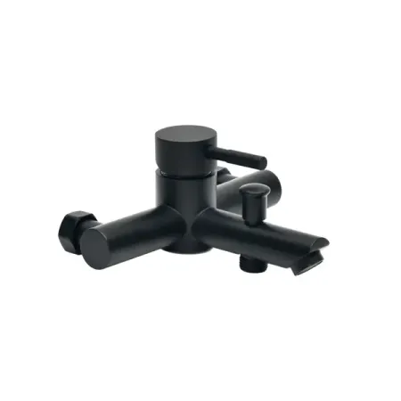 Смеситель для ванны Сургут однорычажный на ванну с лейкой и шлангом цвет черный смеситель для ванны esko dunedin однорычажный на ванну с лейкой и шлангом