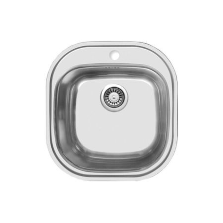 Мойка для кухни Ukinox Галант 46,5х48,8х16 см врезная сталь (GAM465.488-GT6K0C) мойка накладная ukinox стандарт eco4 левая 800х600х145мм