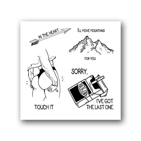 Тату TATTS Переводная тату 10*10см (для взрослых и детей)