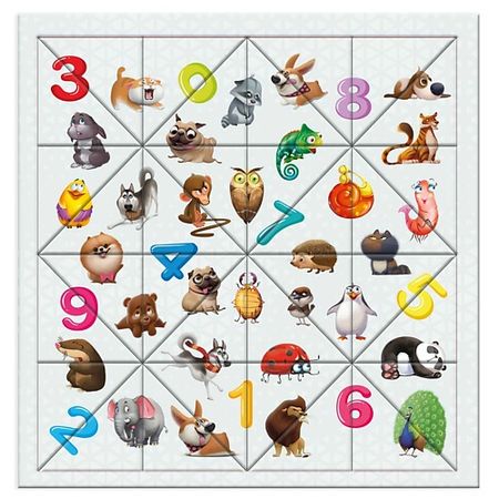 Настольная игра ГЕОДОМ Головоломка с дополненной реальностью Животные детские наклейки животные 50 шт