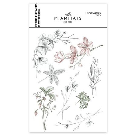 Накладные ногти MIAMITATS Переводные мини-тату Retro мини медвежонки для ногтей tsxjy