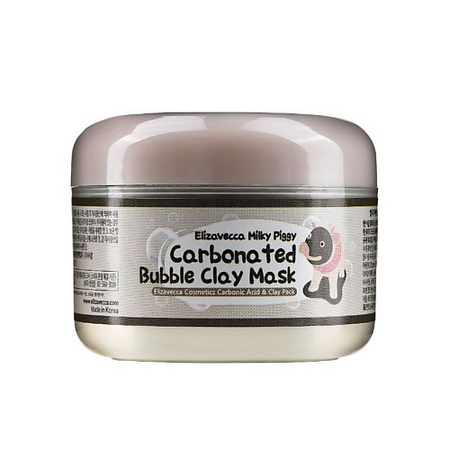 Маска для лица ELIZAVECCA Пузырьковая глиняная маска для лица Milky Piggy Carbonated Ted Bubble Clay Pack маска для головы revlon глиняная маска для жирной головы re start balance clay