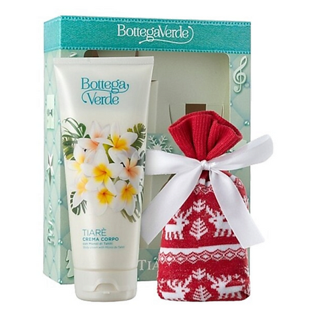 Набор средств для ухода за телом BOTTEGA VERDE Подарочный набор Tiare: Крем для тела + Рождественские носки рождественские гномы patimate
