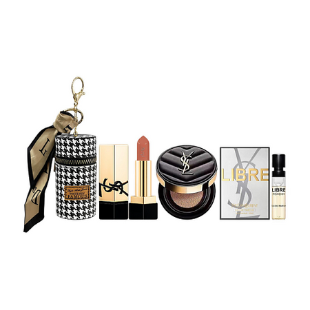 Набор средств для макияжа YVES SAINT LAURENT Мини-кушон Le Cushion Encre de Peau + Футляр-брелок + Помада мини брелок меч moonbiffy