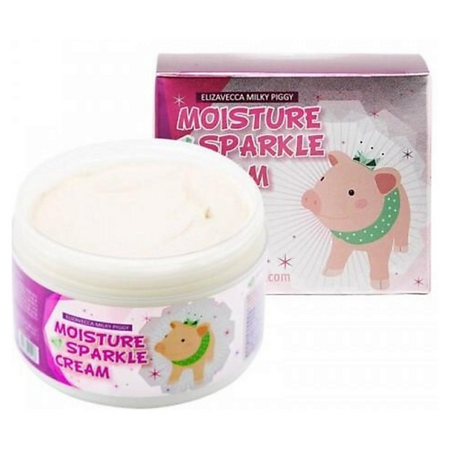 Крем для лица ELIZAVECCA Увлажняющий крем для сияния кожи Milky Piggy Moisture Sparkle Cream