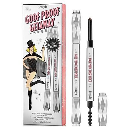 Карандаш для бровей BENEFIT Водостойкие карандаши для бровей Goof Proof Getaway Duo водостойкие стикеры funcolour 6040 серебристые
