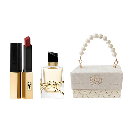 Набор средств для макияжа YVES SAINT LAURENT Набор бестселелеров YSL: Помада + Миниатюра парфюмерной воды средств для лица yves saint laurent миниатюра парфюмерной воды mon paris помада rouge pur couture