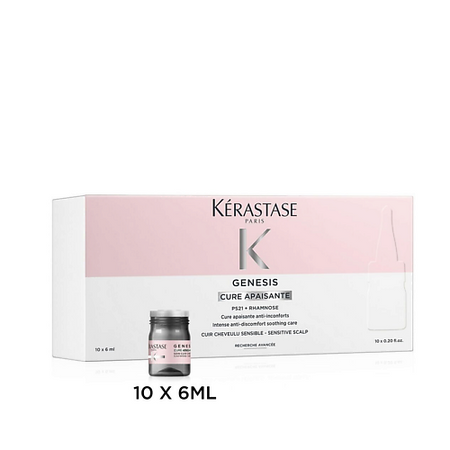 Сыворотка для ухода за волосами KERASTASE Ампулы для чувствительной кожи головы Genesis Cure Apaisante