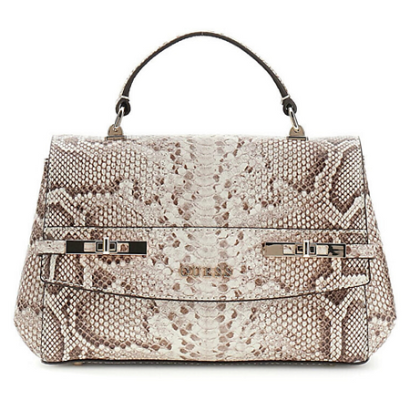 Сумка GUESS Сумка с анималистичным принтом Melinda Top Handle Flap Bag бархатная сумка для карт таро с принтом черного кота