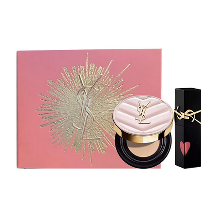 Набор средств для макияжа YVES SAINT LAURENT Кушон Touche Eclat + Жидкая помада The Inks Blurring