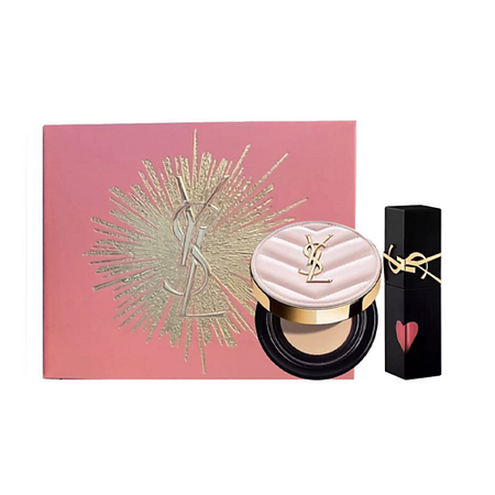 Набор средств для макияжа YVES SAINT LAURENT Кушон Touche Eclat + Жидкая помада The Inks Blurring