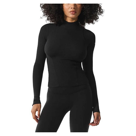 Лонгслив ALO YOGA Лонгслив Ribbed Mesmerize Mock Neck Long Sleeve презервативы априкс ribbed ребристые 3 шт