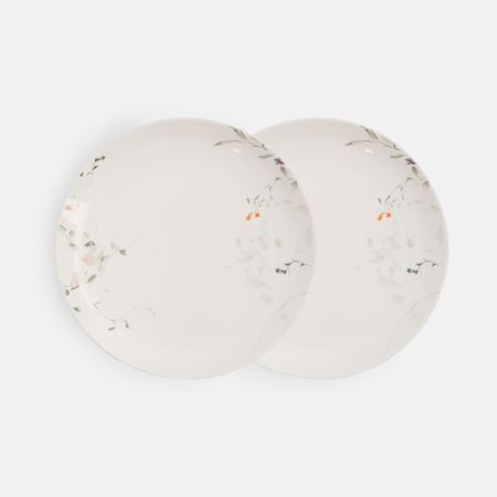 Тарелка Anna Lafarg закусочная, цветы и листья, 2 шт тарелка закусочная anna lafarg ray 21 см золотистая