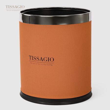 Ведро мусорное Tissagio оранжевое 22,5х27 см мусорное ведро настольное пластиковое