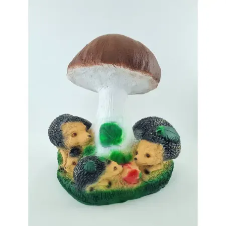 Садовая фигура Гриб Подосиновик с ежиком полирезин 37x30 см
