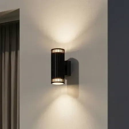 Светильник уличный настенный Kreaforta Bacoor 25 Вт IP44 цвет черный двух ные светодиодные лампочки qingying double color led