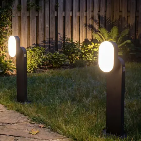 Светильник ландшафтный светодиодный KREAFORTA Oku 70 см цвет черный 10 шт getefu наружный светодиодный светильник для газона 3вт 5вт