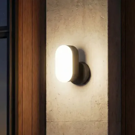 Светильник уличный настенный светодиодный KREAFORTA Oku IP54 цвет черный настенный светильник parkson для дома и сада