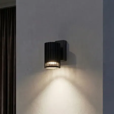 Светильник уличный настенный Kreaforta Bacoor 25 Вт IP44 GU10 цвет черный солнечные фонарики moonbiffy для подсветки дорожек