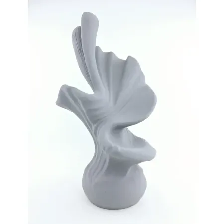 Садовая фигура Абстракция шелк полирезин 54x23 см серый