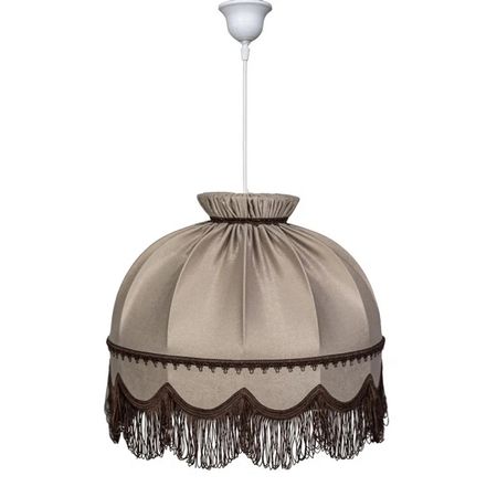 светильник подвесной ЭРКАДО Ретро 60Вт Е27 текстиль капучино sunspurt ультратонкие светодиодные трансформаторы 12в 24в 60вт 500вт