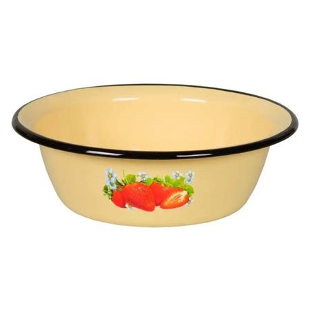 миска СТАЛЬЭМАЛЬ Клубника садовая 1,5л 20см эмалированная сталь дуптон кабели медные 10см 20см 30см