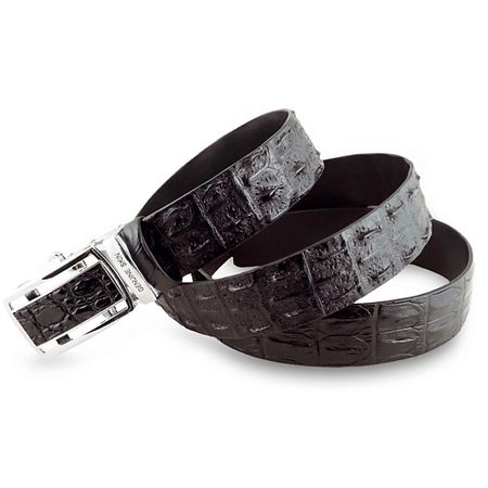 Ремень EXOTIC LEATHER GENUINE PREMIUM ACCESSORIES Ремень из крокодила с 2-мя роговыми рядами медная статуэтка крокодила